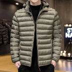 Jaqueta Puffer Masculina Com Capuz Removível Luxy