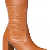 Bota Feminina Cano Médio Blogueira