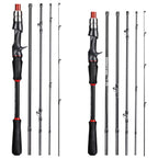 Kit Carbon - Vara de pesca fibra de carbono 2.4M + Carretilha de Pesca 7:2.1