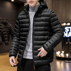 Jaqueta Puffer Masculina Com Capuz Removível Luxy