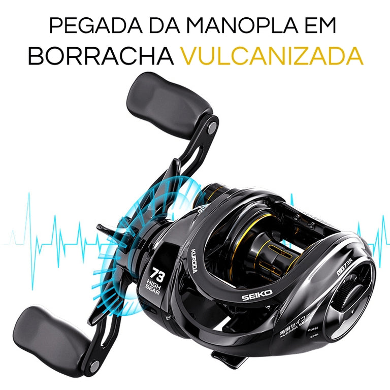 Carretilha Seiko Kuroda - 8 a  10KG Drag - 18+1 Rolamentos - Recolhimento 7.3:1