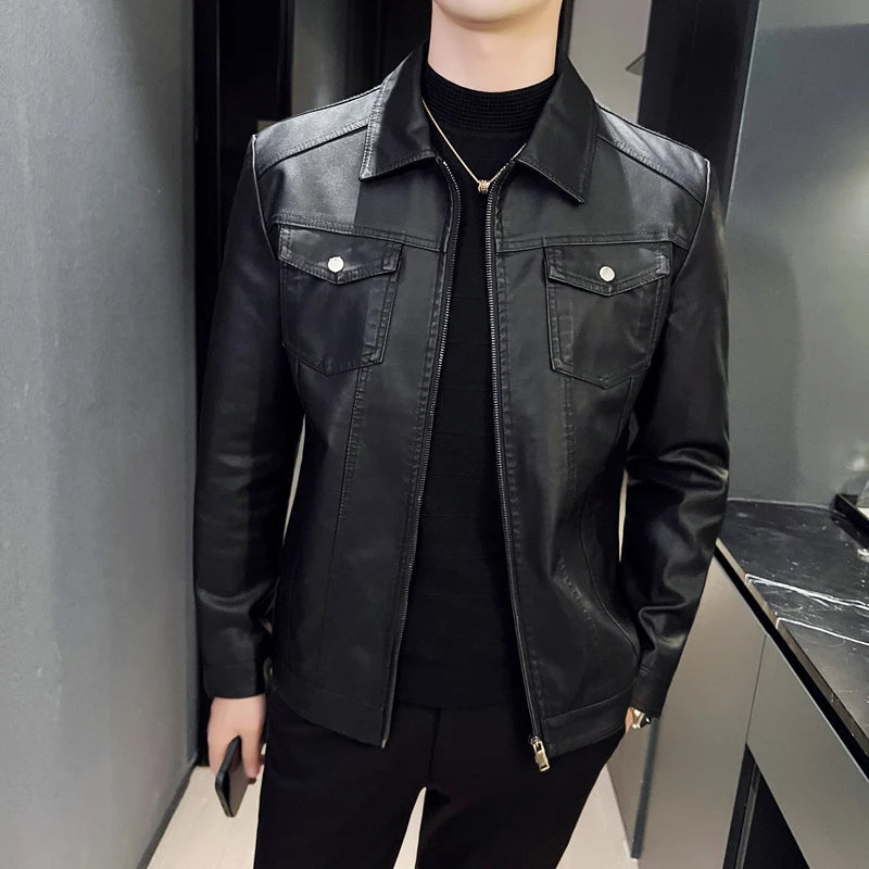 Jaqueta Masculina de Couro LeatherStorm 2025