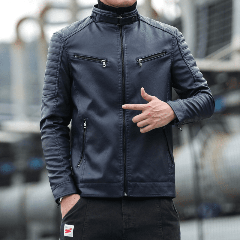Jaqueta de Couro Masculina Berry