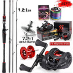 Kit de Pesca Profissional: Carretilha RedMax 10KG Drag + Vara de Carbono + Brinde Exclusivo [OFERTA EXCLUSIVA NATAL]