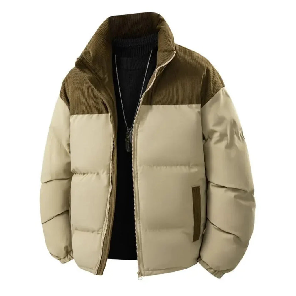 Jaqueta Térmica Masculina Alpine Block| Forro Quente + Estilo Premium