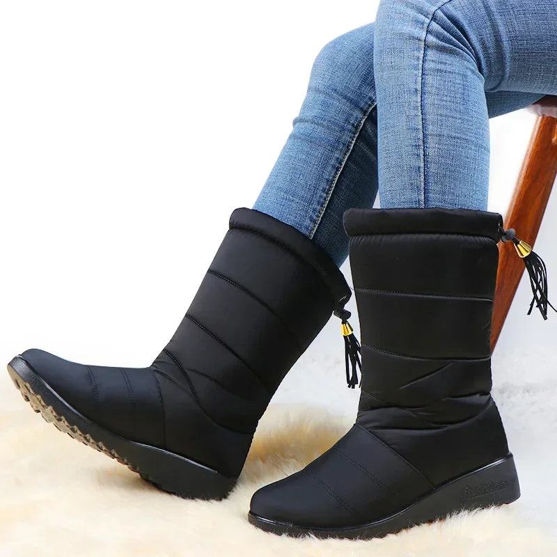 Bota Feminina Cano Médio Waterproof