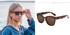 Óculos de sol polarizados ZN Fashion Original  proteção UV400 e redução do brilho.