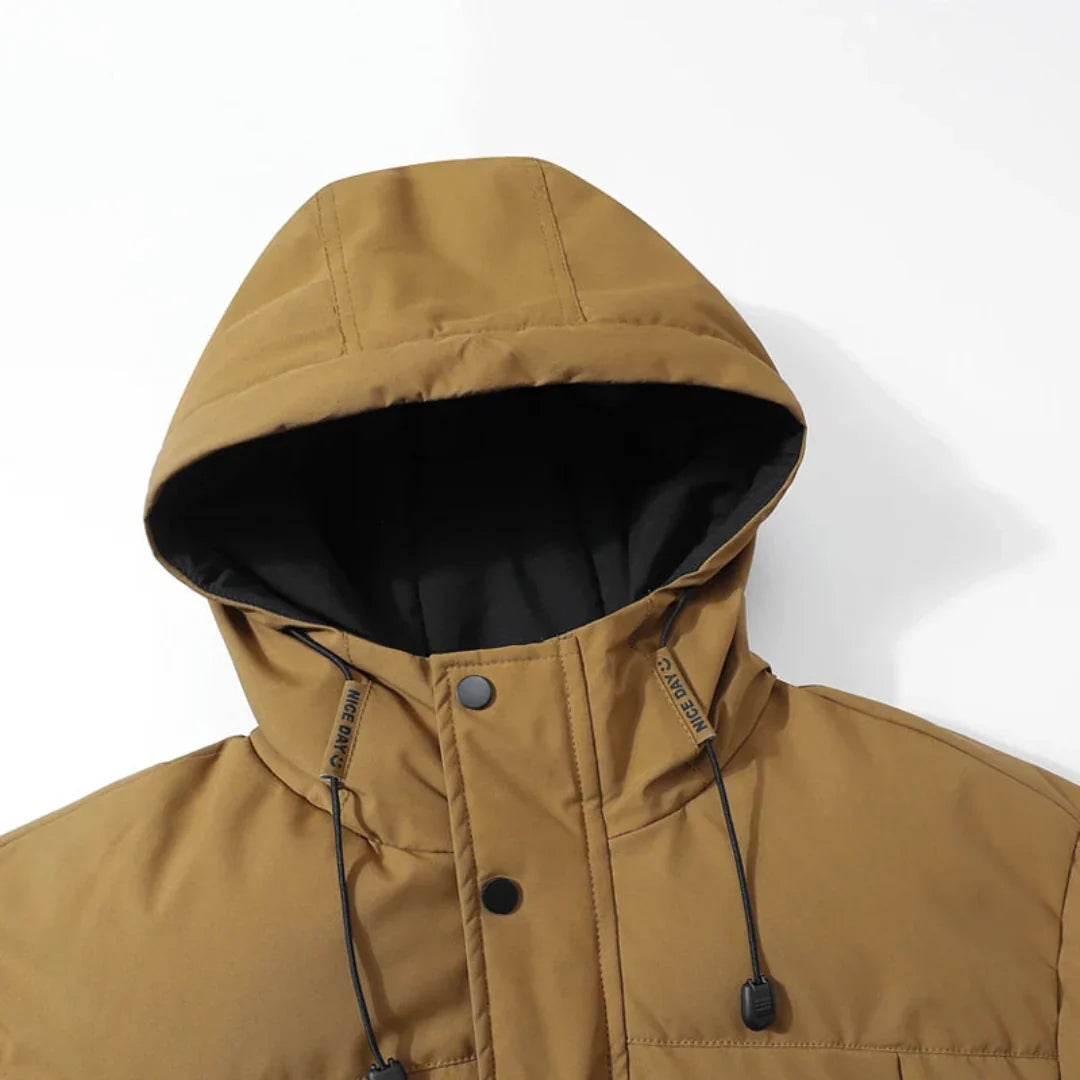 Jaqueta Parka ArcticShield™ (Capuz + Forro Térmico)