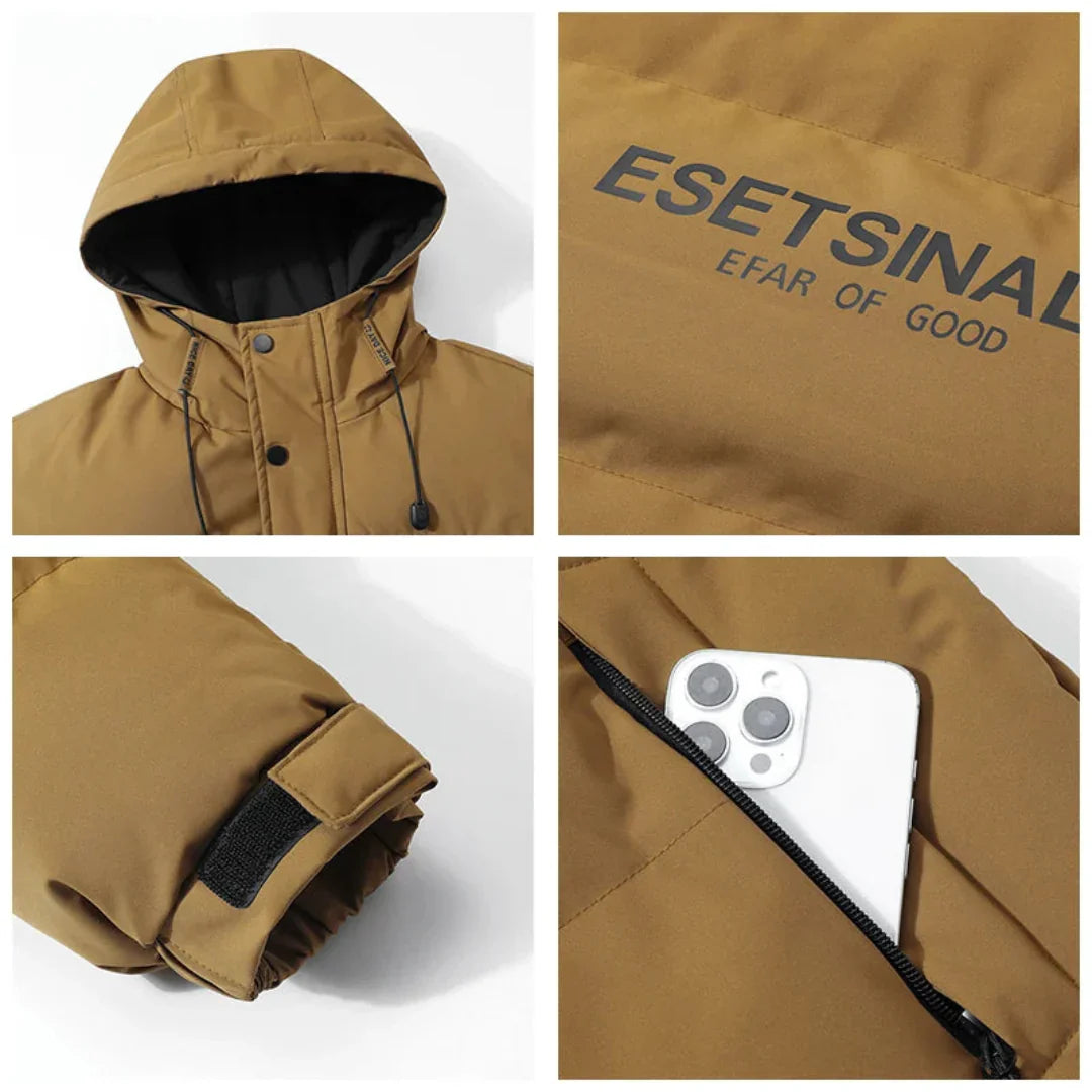 Jaqueta Parka ArcticShield™ (Capuz + Forro Térmico)