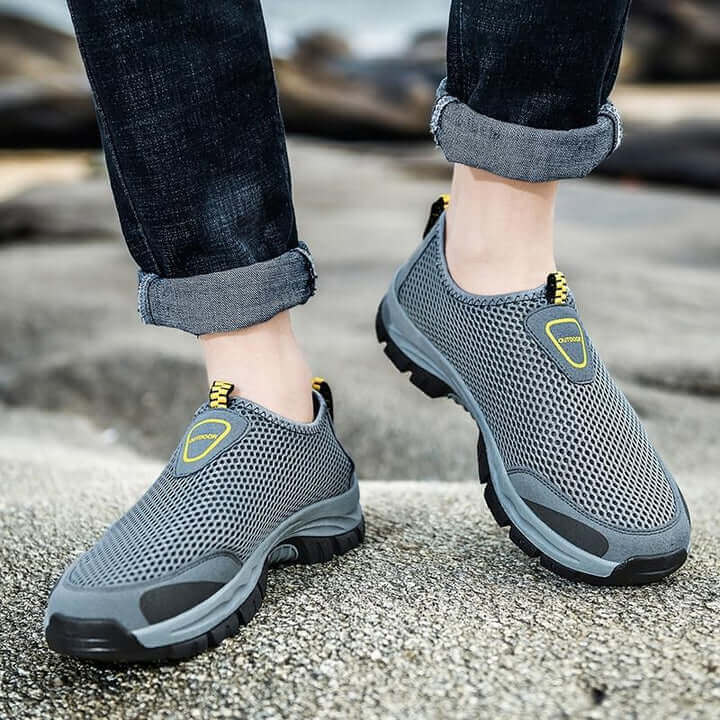 Tênis de Caminhada Antiodor Masculino Ortopédico Outdoor