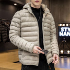 Jaqueta Puffer Masculina Com Capuz Removível Luxy