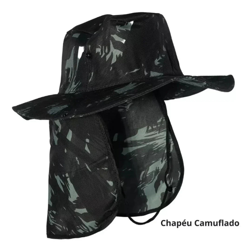 Chapéu Pescador Australiano Proteção Nuca Pescoço