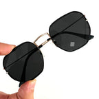 Óculos Masculino Hexagonal Degradê Metal