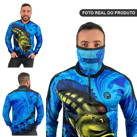 Kit Camisa Tucunaré + Bandana C/ Proteção Térmica Uv500