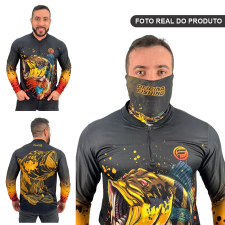 Kit Camisa Tucunaré + Bandana C/ Proteção Térmica Uv500