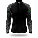 Camisa de Pesca Black Brasil Proteção UV500 com Zíper