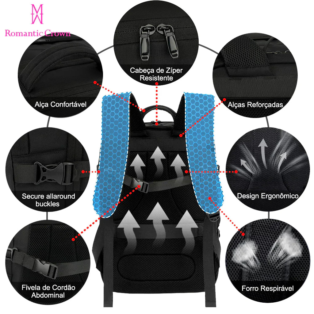Mochila de Viagem Executiva Impermeável