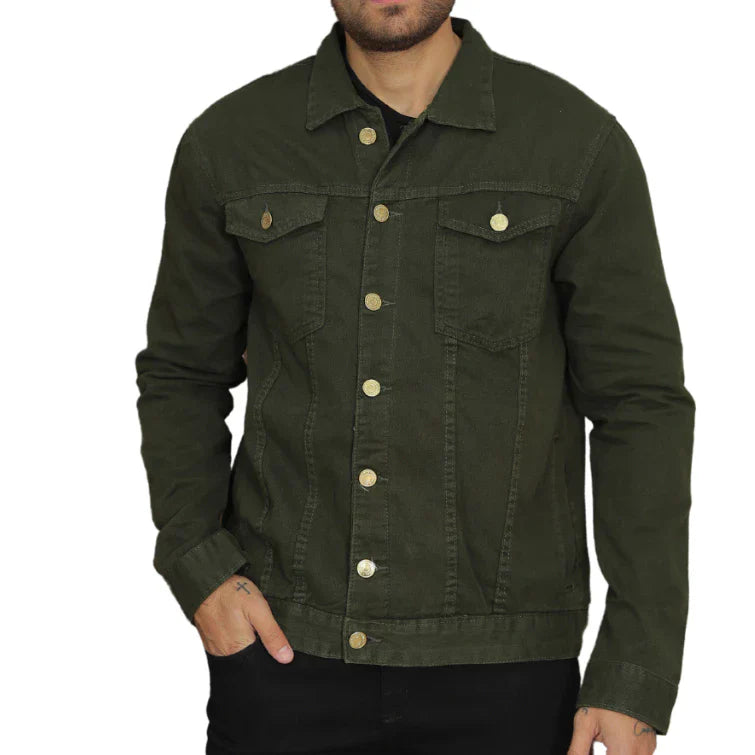 Jaqueta Jeans Sarja Masculina Fit