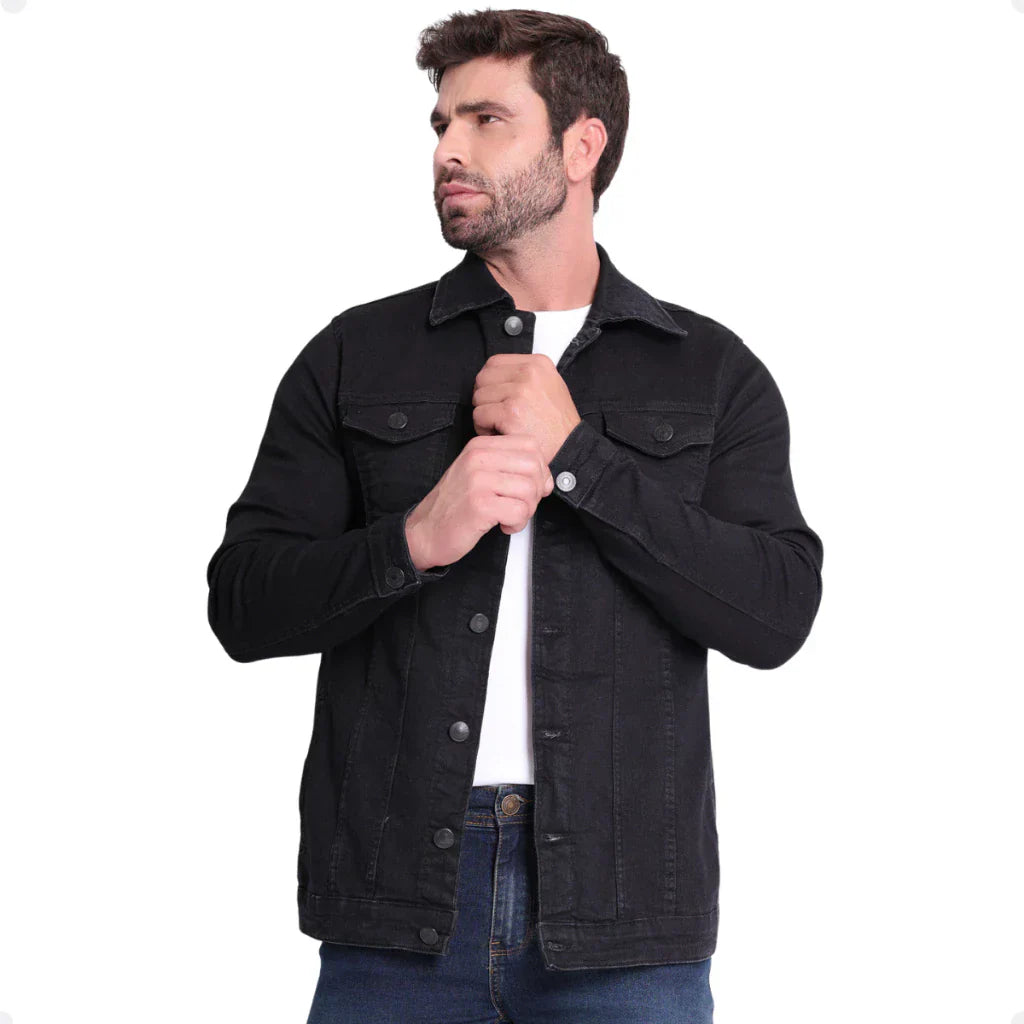 Jaqueta Jeans Sarja Masculina Fit
