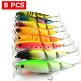 Kit 08 Iscas Artificiais Importadas Articulada 1/2 Meia Com 03 Segmentos de 10,5 cms e 15 gramas Pesca Tucunaré Traíra Dourado Robalo Black Bass