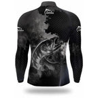 Kit Camisa FisherMan Traira Preta com Proteção UV500 + Bandana de Brinde