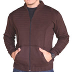 Casaco de Frio Masculino em Lã Tricot