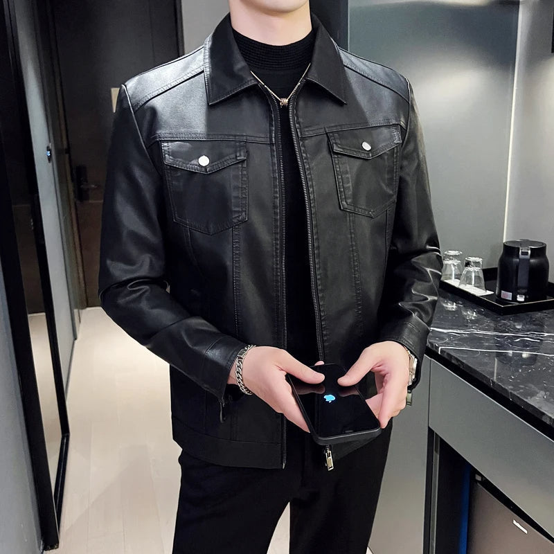 Jaqueta Masculina de Couro LeatherStorm 2025