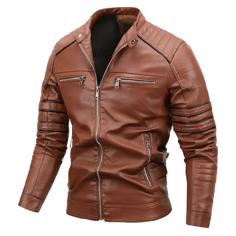 Jaqueta Masculina de Couro Titan