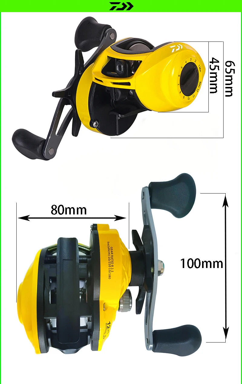 Carretilha Daiwa PRO 18KG Drag 18+1 Rolamentos Anti-Cabeleira