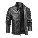 Jaqueta De Couro Masculina Slim Resistente