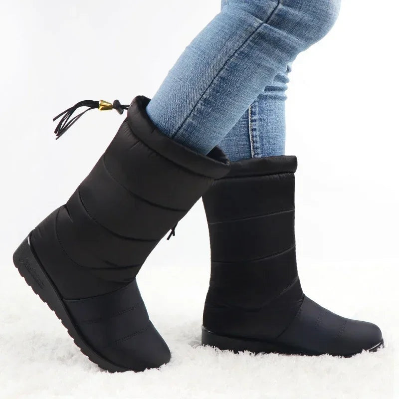 Bota Feminina Cano Médio Waterproof