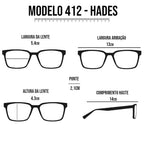 Óculos Masculino Hexagonal Degradê Metal