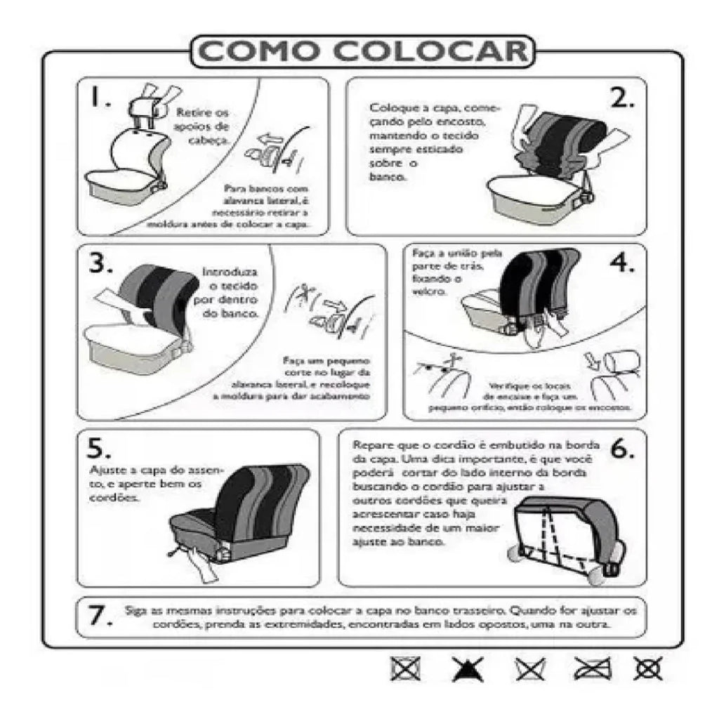 Capa Para Banco De Carro Couro Ford Ka Focus Escort Ecosport Fiesta