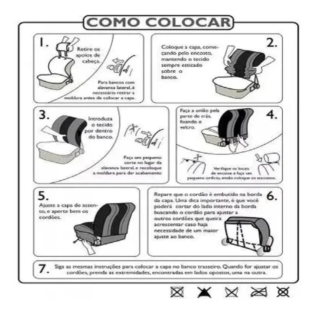 Capa Para Banco De Carro Couro Ford Ka Focus Escort Ecosport Fiesta