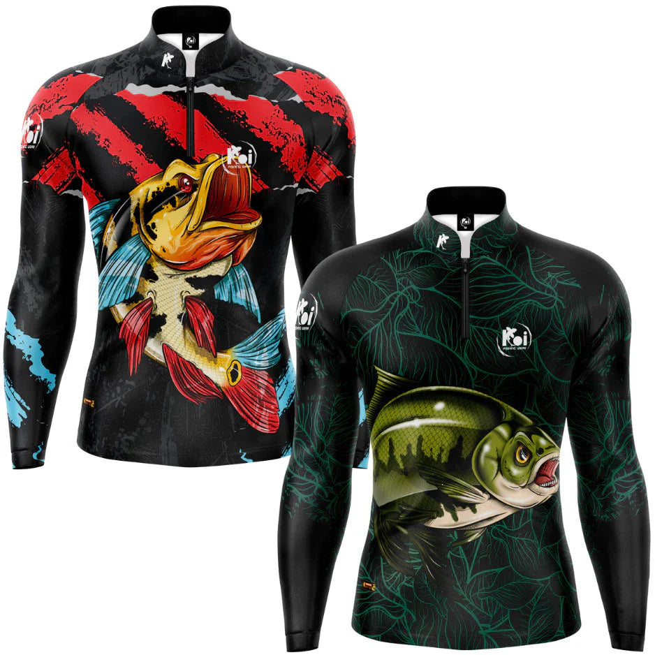 Kit 2 Camisetas Pesca Tucunaré e Tambaqui Proteção Solar UV500